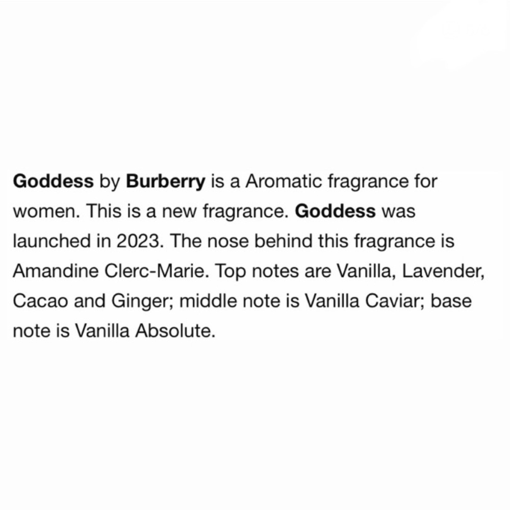 BURBERRY Goddess Eau de Parfum Mini Splash - .16 fl oz NIB - Picture 6 of 7